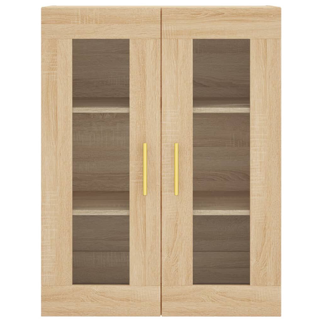 vidaXL Ντουλάπι Sonoma δρυς 69,5 x 34 x 180 εκ. από Επεξεργασμένο Ξύλο
