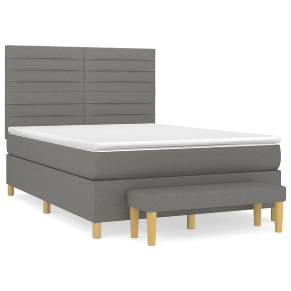 vidaXL &Kappa;&rho;&epsilon;&beta;ά&tau;&iota; Boxspring &mu;&epsilon; &Sigma;&tau;&rho;ώ&mu;&alpha; &Sigma;&kappa;&omicron;ύ&rho;&omicron; &Gamma;&kappa;&rho;&iota; 140x200 &epsilon;&kappa; &Upsilon;&phi;&alpha;&sigma;&mu;ά&tau;&iota;&nu;&omicron;
