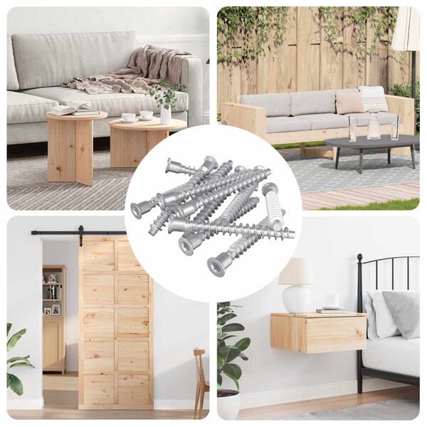 vidaXL &Beta;ί&delta;&epsilon;&sigmaf; &Epsilon;&pi;&iota;&beta;&epsilon;&beta;&alpha;ί&omega;&sigma;&eta;&sigmaf; 2100 pcs &Alpha;&sigma;&eta;&mu;ί &Mu;έ&tau;&alpha;&lambda;&lambda;&omicron;