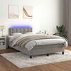 vidaXL &Kappa;&rho;&epsilon;&beta;ά&tau;&iota; Boxspring &mu;&epsilon; &Sigma;&tau;&rho;ώ&mu;&alpha; & LED &Alpha;&nu;.&Gamma;&kappa;&rho;&iota; 120x190&epsilon;&kappa;. &Beta;&epsilon;&lambda;&omicron;ύ&delta;&iota;&nu;&omicron;