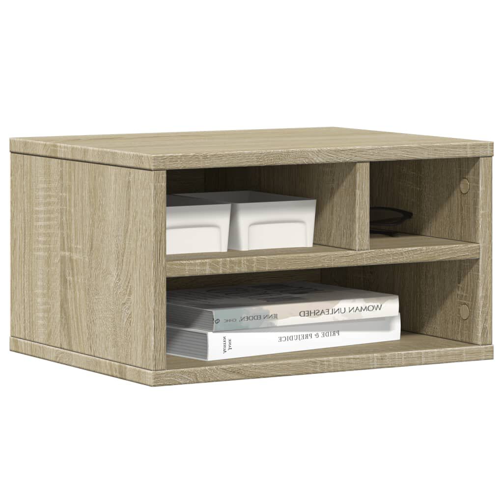 vidaXL Βάση Εκτυπωτή Sonoma Δρυς 40x32x22,5 εκ. από Επεξεργασμένο Ξύλο