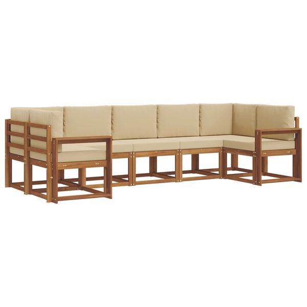 vidaXL &Sigma;&epsilon;&iota;&rho;ά &Kappa;&alpha;&nu;&alpha;&pi;έ &Epsilon;&xi;&omega;&tau;&epsilon;&rho;&iota;&kappa;&omicron;ύ &mu;&epsilon; &mu;&alpha;&xi;&iota;&lambda;ά&rho;&iota; 7 pcs &Phi;&upsilon;&sigma;&iota;&kappa;ό &kappa;&alpha;&iota; &Mu;&pi;&epsilon;&zeta;