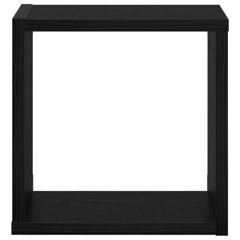 vidaXL Ράφια Τοίχου Μαύρη Βελανιδιά MDF 26 x 15 x 26 εκ. Ράφια Τοίχου