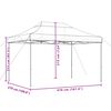 vidaXL Τέντα Εκδηλώσεων Πτυσσόμενη Pop-Up Καφέ 410x279x315 εκ.