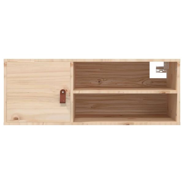 vidaXL Ντουλάπι Τοίχου 80 x 30 x 30 εκ. από Μασίφ Ξύλο Πεύκου