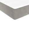 vidaXL Στρώμα με Pocket Springs Ανοιχτό Γκρι 100x210x20 εκ. Βελούδινο