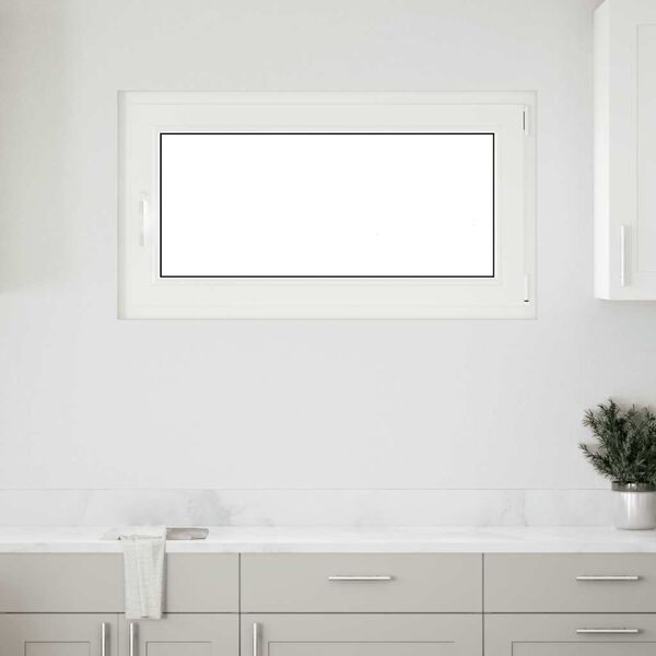 vidaXL Παράθυρο Υπογείου "RISOR" 110x70 εκ. Ανακλινόμενο & Περιστρεφόμενο DIN Δεξί Ανθρακί