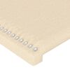 vidaXL Κεφαλάρια Κρεβατιού 2 τεμ. Κρεμ 90x5x78/88 εκ. Υφασμάτινο