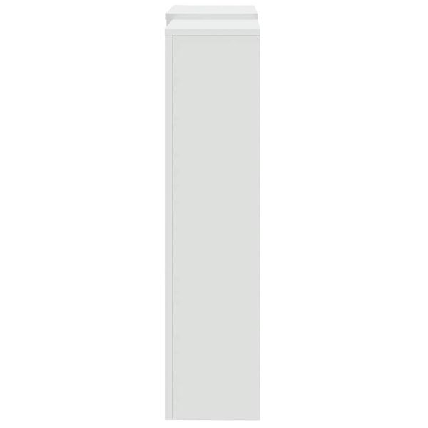 vidaXL Κάλυμμα Καλοριφέρ Λευκό 205x21,5x83,5εκ. από Επεξεργασμένο Ξύλο