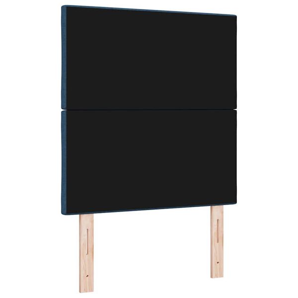 vidaXL Υφασμάτινο Κεφαλάρι Geometric με κεφαλάρι Μπλε 80 cm ύφασμα