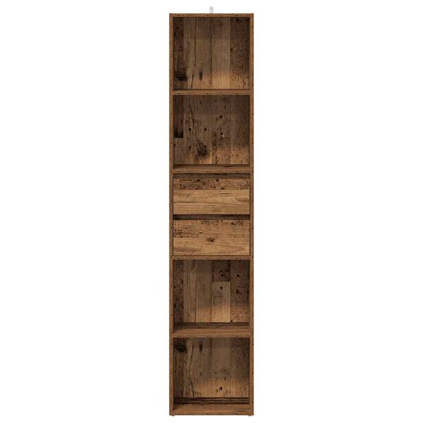 ντουλάπι βιβλίων vidaXL Παλιό ξύλο 36x30x171 cm Κατασκευασμένο ξύλο