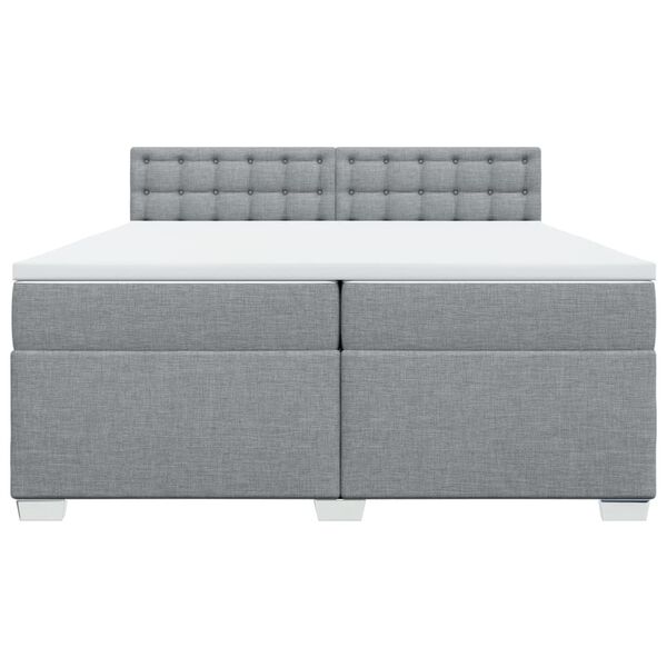 vidaXL &Kappa;&rho;&epsilon;&beta;ά&tau;&iota; Boxspring &mu;&epsilon; &Sigma;&tau;&rho;ώ&mu;&alpha; &Alpha;&nu;&omicron;&iota;&chi;&tau;ό &Gamma;&kappa;&rho;&iota; 200x200 &epsilon;&kappa;. &Upsilon;&phi;&alpha;&sigma;&mu;ά&tau;&iota;&nu;&omicron;