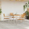 vidaXL ΣετΤραπεζαρίαςΚήπου 5 pcs Καφέ Στερεό Ακακία