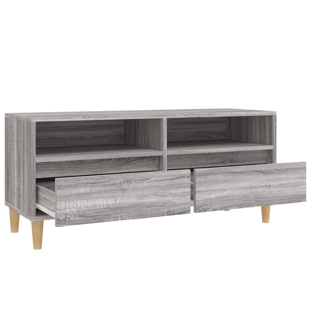 vidaXL Έπιπλο Τηλεόρασης Γκρι Sonoma 100x34,5x44,5 εκ. Επεξεργ. Ξύλο