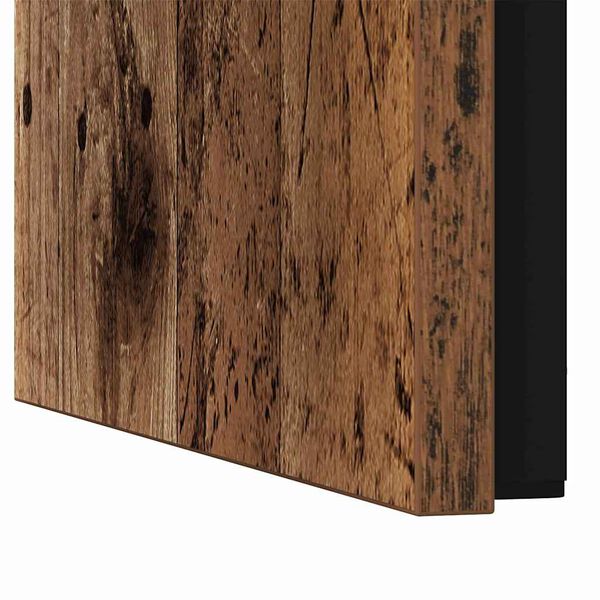 vidaXL Φωτιστικό Τραπεζάκι 3 pcs Παλαιό ξύλο 60 x 35 x 56 εκ.