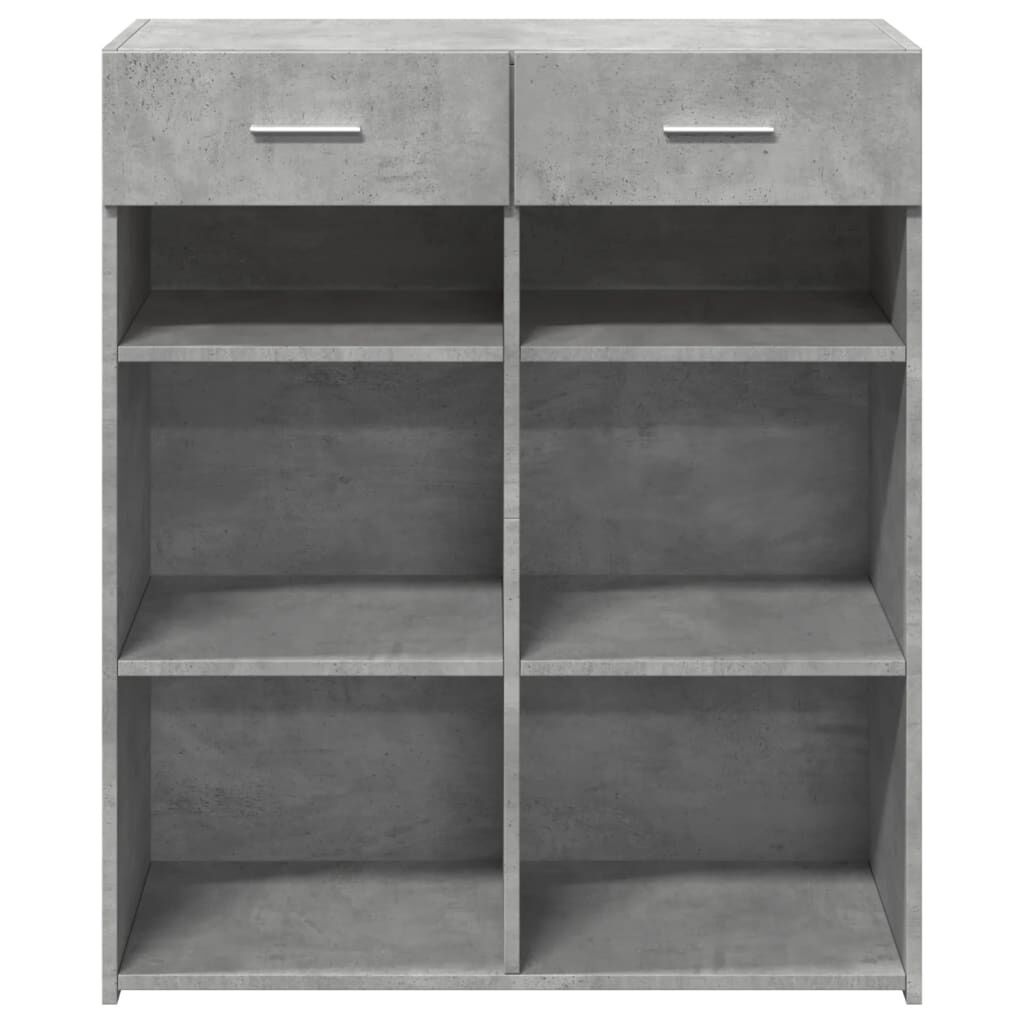 vidaXL Ντουλάπι Γκρι Σκυροδέματος 80x42,5x93 εκ. Επεξεργασμένο Ξύλο