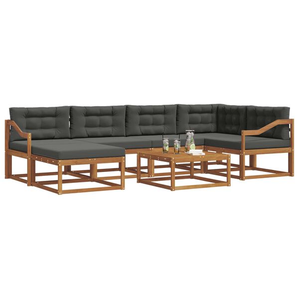 vidaXL &Sigma;&epsilon;&iota;&rho;ά &Kappa;&alpha;&nu;&alpha;&pi;έ &Epsilon;&xi;&omega;&tau;&epsilon;&rho;&iota;&kappa;&omicron;ύ &mu;&epsilon; &mu;&alpha;&xi;&iota;&lambda;ά&rho;&iota; 7 pcs &Phi;&upsilon;&sigma;&iota;&kappa;ό &kappa;&alpha;&iota; &Alpha;&nu;&theta;&rho;&alpha;&kappa;ί