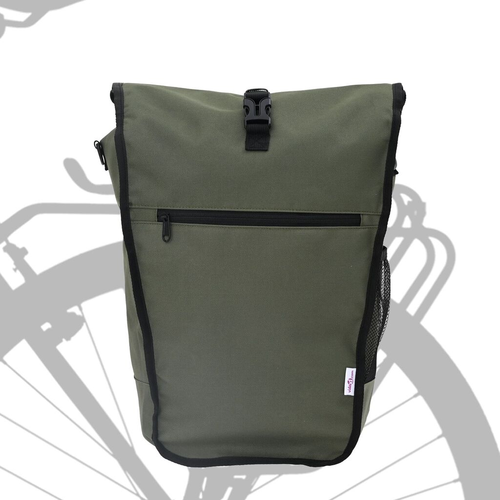 vidaXL Τσάντα Ποδηλάτου για τη Ράγα 20 L Ελιά 34x16x59 εκ