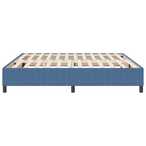 vidaXL Κρεβάτι με ελατήρια Μπλε 200 x 200 cm Βελούδο