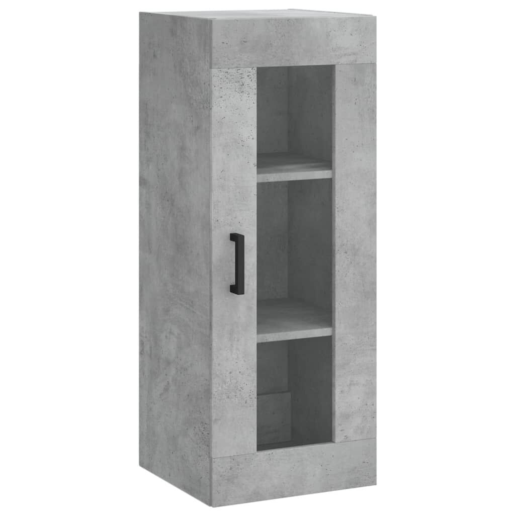 vidaXL Ντουλάπι Γκρι Σκυροδέματος 34,5x34x180 εκ. Επεξεργασμένο Ξύλο