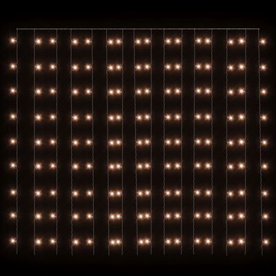vidaXL Κουρτίνα LED Φωτάκια 300 LED Θερμό Λευκό 3 x 3 μ. 8 Λειτουργίες