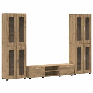vidaXL &Sigma;&epsilon;&tau; &epsilon;&pi;ί&pi;&lambda;&omicron;&upsilon; &tau;&eta;&lambda;&epsilon;ό&rho;&alpha;&sigma;&eta;&sigmaf; FLORIN 3 pcs Artisan Oak
