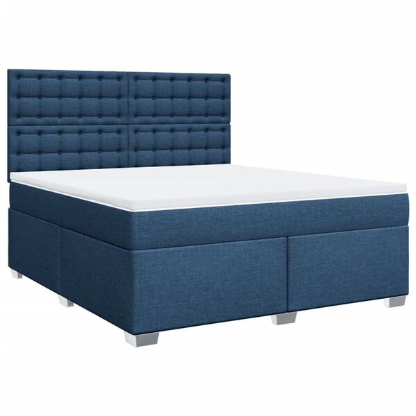 vidaXL &Kappa;&rho;&epsilon;&beta;ά&tau;&iota; Boxspring &mu;&epsilon; &Sigma;&tau;&rho;ώ&mu;&alpha; &Mu;&pi;&lambda;&epsilon; 180x200 &epsilon;&kappa;. &Upsilon;&phi;&alpha;&sigma;&mu;ά&tau;&iota;&nu;&omicron;