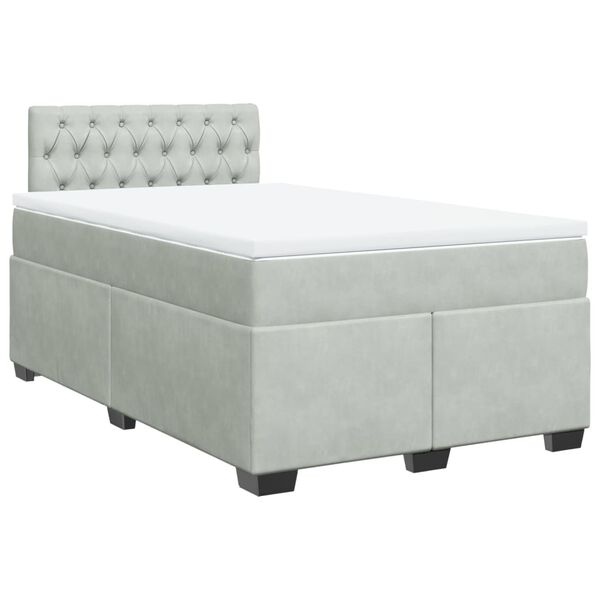 vidaXL &Kappa;&rho;&epsilon;&beta;ά&tau;&iota; Boxspring &mu;&epsilon; &Sigma;&tau;&rho;ώ&mu;&alpha; &Alpha;&nu;&omicron;&iota;&chi;&tau;ό &Gamma;&kappa;&rho;&iota; 120x200 &epsilon;&kappa;. &Beta;&epsilon;&lambda;&omicron;ύ&delta;&iota;&nu;&omicron;