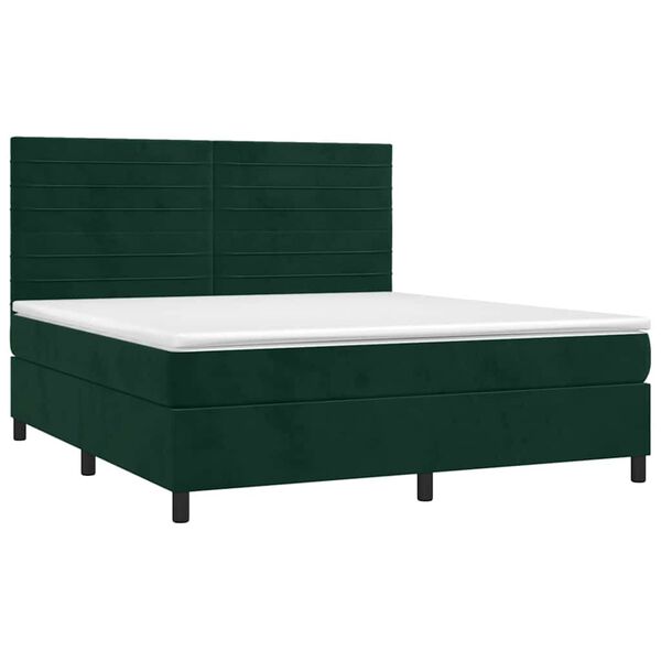 vidaXL &Kappa;&rho;&epsilon;&beta;ά&tau;&iota; Boxspring &mu;&epsilon; &Sigma;&tau;&rho;ώ&mu;&alpha; &Sigma;&kappa;&omicron;ύ&rho;&omicron; &Pi;&rho;ά&sigma;&iota;&nu;&omicron; 180x200&epsilon;&kappa;. &Beta;&epsilon;&lambda;&omicron;ύ&delta;&iota;&nu;&omicron;