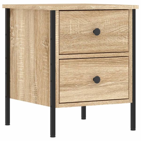 vidaXL Κομοδίνο Sonoma Δρυς 40 x 42 x 50 εκ. από Επεξεργασμένο Ξύλο
