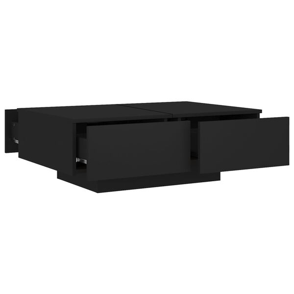 vidaXL Τραπεζάκι Σαλονιού Μαύρο 90 x 60 x 31 εκ. από Επεξ. Ξύλο