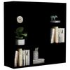 vidaXL Βιβλιοθήκη Μαύρη 98 x 29 x 97,5 εκ. Επεξεργασμένο Ξύλο