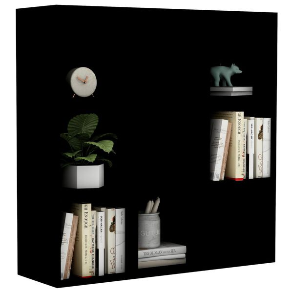 vidaXL Βιβλιοθήκη Μαύρη 98 x 29 x 97,5 εκ. Επεξεργασμένο Ξύλο