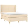 vidaXL &Kappa;&rho;&epsilon;&beta;ά&tau;&iota; Boxspring &mu;&epsilon; &Sigma;&tau;&rho;ώ&mu;&alpha; &Kappa;&rho;&epsilon;&mu; 140x190 &epsilon;&kappa;. &Upsilon;&phi;&alpha;&sigma;&mu;ά&tau;&iota;&nu;&omicron;