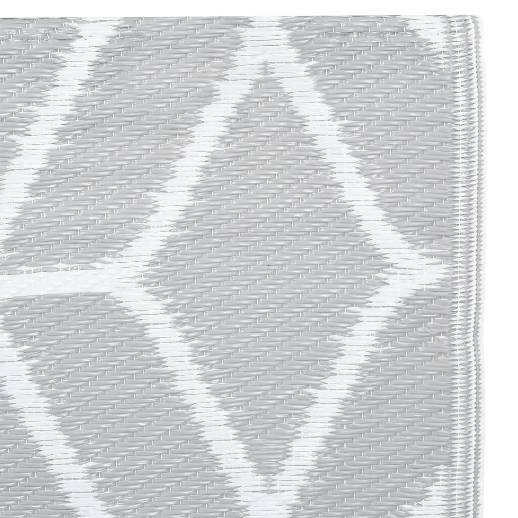 vidaXL Χαλί εξωτερικού χώρου ARAKIL Γκρι 160x230 cm PP