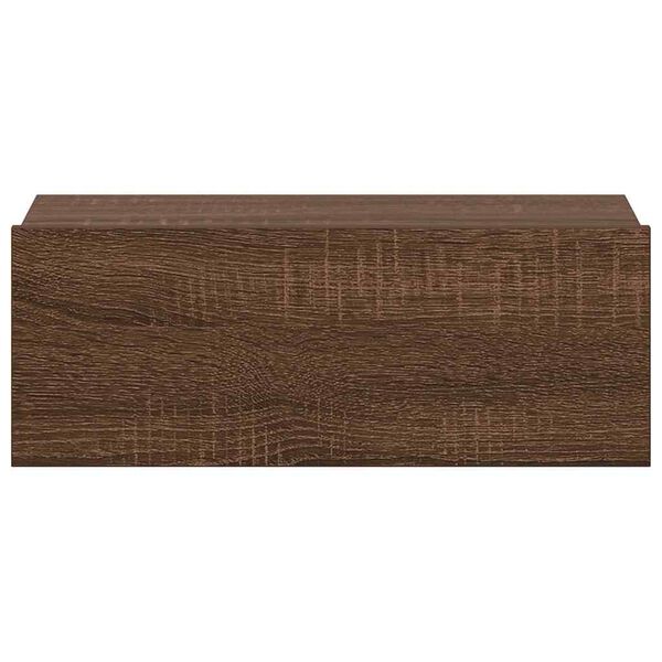 vidaXL Κομοδίνο Κρεμαστά Καφέ Δρυς 40x30x15 εκ. Επεξεργ. Ξύλο
