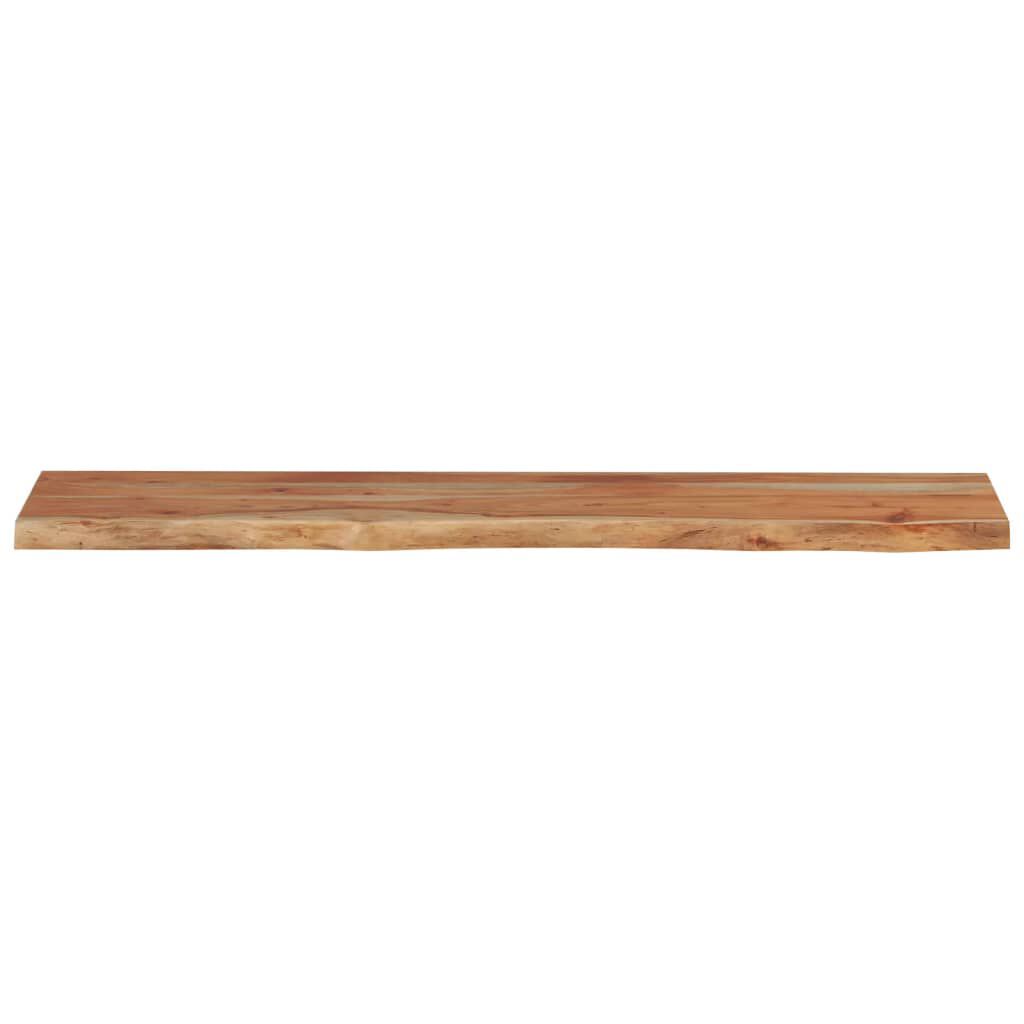 vidaXL Ράφι Επιτοίχιο Ορθ. Live Edge 120x20x3,8 εκ. Μασίφ Ξύλο Ακακίας