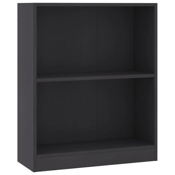 vidaXL Βιβλιοθήκη Γκρι 60 x 24 x 76 εκ. από Επεξεργασμένο Ξύλο