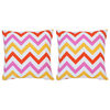 vidaXL Μαξιλάρια 2 τεμ. Πολύχρωμα με Τύπωμα 40 x 40 εκ. Βαμβακερά