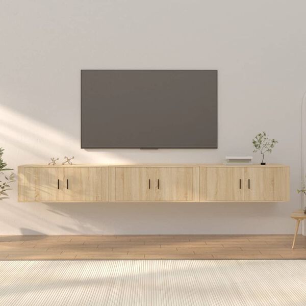 vidaXL Έ&pi;&iota;&pi;&lambda;&alpha; &Tau;&eta;&lambda;&epsilon;ό&rho;&alpha;&sigma;&eta;&sigmaf; &Epsilon;&pi;&iota;&tau;&omicron;ί&chi;&iota;&alpha; 3 &tau;&epsilon;&mu;. Sonoma &Delta;&rho;&upsilon;&sigmaf; 100x34,5x40 &epsilon;&kappa;