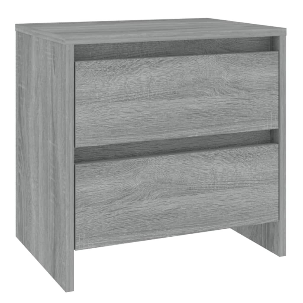 vidaXL Κομοδίνο Γκρι Sonoma 45 x 34,5 x 44,5 εκ. από Μοριοσανίδα