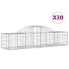 vidaXL Συρματοκιβώτια Τοξωτά 30 τεμ. 200x50x40/60 εκ. Γαλβαν. Ατσάλι