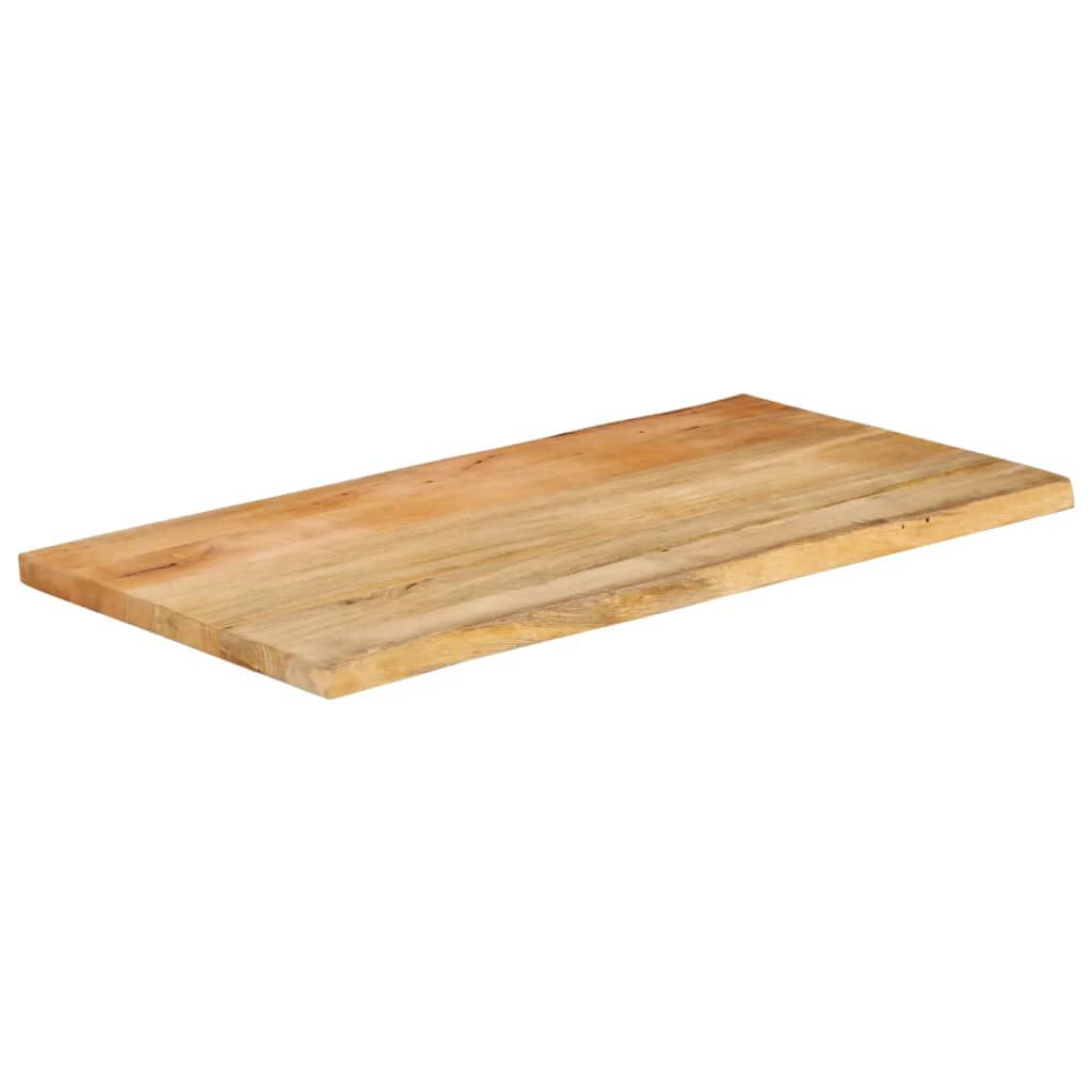 vidaXL Επιφάνεια Τραπεζιού 110x60x2,5 εκ. Live Edge Μασίφ Ξύλο Μάνγκο