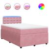 vidaXL &Kappa;&rho;&epsilon;&beta;ά&tau;&iota; Boxspring &mu;&epsilon; &Sigma;&tau;&rho;ώ&mu;&alpha; &Rho;&omicron;&zeta; 120x190 &epsilon;&kappa;. &Beta;&epsilon;&lambda;&omicron;ύ&delta;&iota;&nu;&omicron;