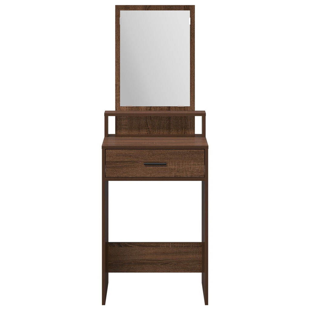 vidaXL Καφετί Επιτραπέζιο με Συρτάρια 50x41x140 εκ
