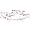 vidaXL Σκελετός Κρεβατιού Παλαιό ξύλο 200 x 200 cm Επεξεργασμένο ξύλο