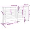vidaXL Κάλυμμα Καλοριφέρ Ανθρακί 152 x 19 x 81,5 εκ. από MDF