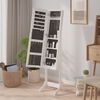 vidaXL Καθρέφτης Επιδαπέδιος Λευκός 34 x 37 x 146 εκ.