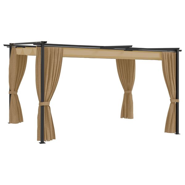 vidaXL &Kappa;&iota;ό&sigma;&kappa;&iota; &Chi;&rho;ώ&mu;&alpha; Taupe 4 x 3 &mu;.