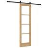 vidaXL Συρόμενη Πόρτα ORKDAL Καφέ 61 x 198.5 εκ. Μασίφ ξύλο πεύκου